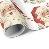 カウトヴィンテージクリスマスレトロサンタクロースケイン   ラッピングペーパー (ロールコーナー)