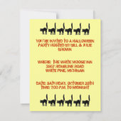 カウトヴィンテージハロウィーンおもしろいパーティの招待状 招待状 (裏面)