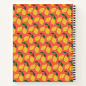 カウトヴィンテージレモンズインオレンジパーソナライズされたレシピ  ノートブック (裏面)