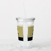 カウト応援コーパーソナライズされたチ金ゴールド&ブラック アクリルタンブラー (左)