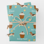 カウト愛犬家バセットハウンパーソナライズされたド ラッピングペーパーシート (インサイチュ)