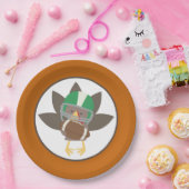 カウト感謝祭ホリディターキーフットボールパーティー ペーパープレート (パーティー)