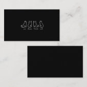 カウト抽象芸術アンドゥトロイスキャットフランスの子猫 名刺 (正面/裏面)