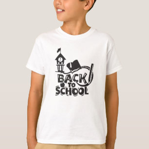 カウト新学期イラストレーションキッズ引用文 Tシャツ