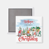 カウト格言祝ズクリスマス マグネット (正面/裏面)