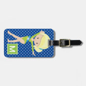 カウト水玉模様体操 ラゲッジタグ (正面横)