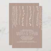 カウト素朴リングオブライト婚約パーティ 招待状 (正面/裏面)