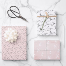 カウト赤面ピンクXOハートバレンタインズ