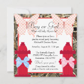 カウト迷彩柄消火栓ジェンダーリビール招待状 招待状 (正面)