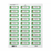 カウト雪だるまホリデーシーズンフェスティバル ラベル (フルシート)