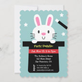 カウト魔法ハットバニーバースデーパーティ招待状 招待状 (裏面)