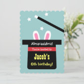 カウト魔法ハットバニーバースデーパーティ招待状 招待状 (スタンド正面)