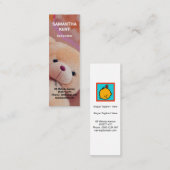 カウト·フリー·テディ·ベア·ベイビシッター スキニー名刺 (正面/裏面)