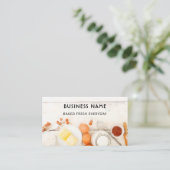 カウト&ホワイモダントウォーターカラーベーカリー 名刺 (スタンド正面)