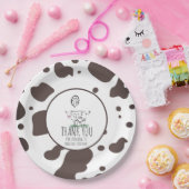 カウドードルファーム動物の誕生日パーティーありがとう ペーパープレート (パーティー)