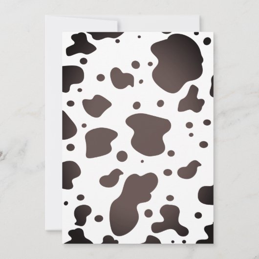 カウドードルファーム動物の誕生日パーティーの招待 招待状 (裏面)