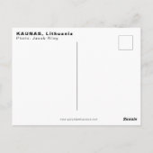 カウナス ポストカード (裏面)