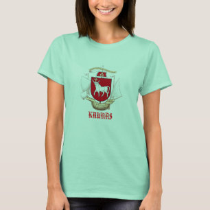 カウナスLietuva新しいCOAの前部 Tシャツ