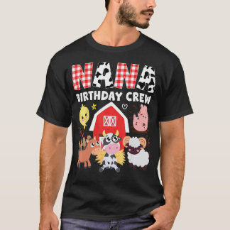 カウナナ誕生日クルーファームテーマ動物誕生日 Tシャツ