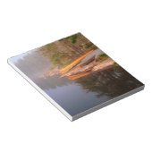 カウニピ湖、霧の多いカヌーのキャンプ場 ノートパッド (アングル)