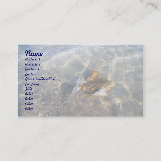 カウノーズスティングレイOBXシリーズ名刺 名刺 (正面)