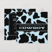 カウハイドプリントカウボーイ ベビーシャワー招待状 招待状 (正面/裏面)