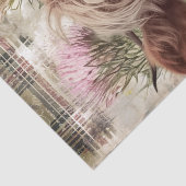 カウハイランドスコットランドティスルの水色 薄葉紙 (詳細)