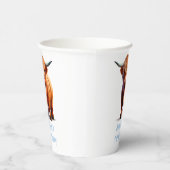 カウハイランドハッピーバースデーブルー 紙コップ (右)