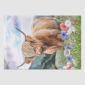 カウハイランドファームメドウウォーター色 薄葉紙 (正面)