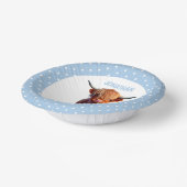 カウハイランドブルー誕生日 ペーパーボウル (傾斜あり)