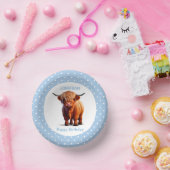 カウハイランドブルー誕生日 ペーパーボウル (パーティー)