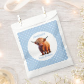 カウハイランドブルー フェイバーバッグ (クリップ留めされた状態)