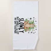 カウハロウィーン ビーチタオル (正面)