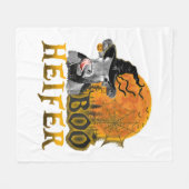 カウハロウィーン フリースブランケット (正面(横))