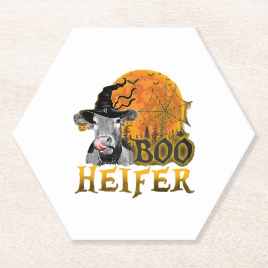 カウハロウィーン ペーパーコースター (正面)