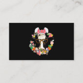 カウバニー耳ハッピーイースター農業農家 名刺 (裏面)