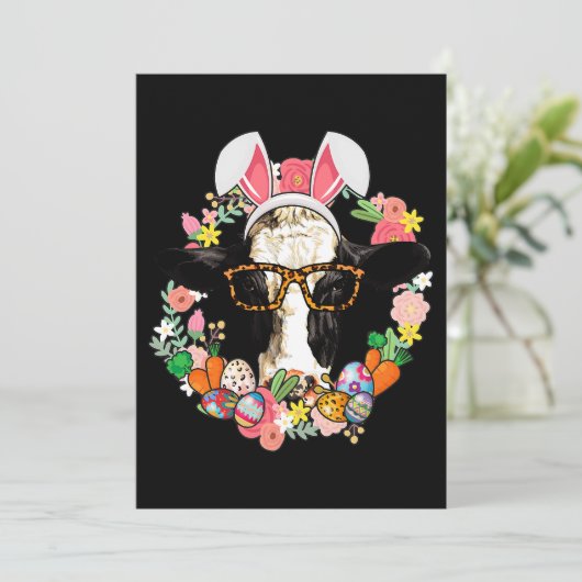 カウバニー耳ハッピーイースター農業農家 招待状 (スタンド正面)