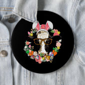 カウバニー耳ハッピーイースター農業農家 缶バッジ (インサイチュ)