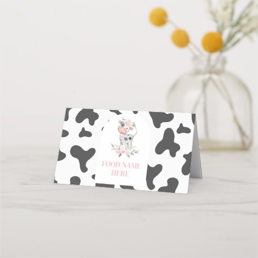 カウバースデーパーティー座席表 プレイスカード (正面)