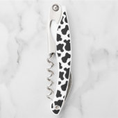 カウパターンプリントコルクねじ ソムリエナイフ (正面)