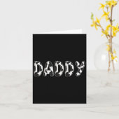 カウパパ誕生日ファミリーマッチングファーザーズデイボーイ カード (黄色い花)