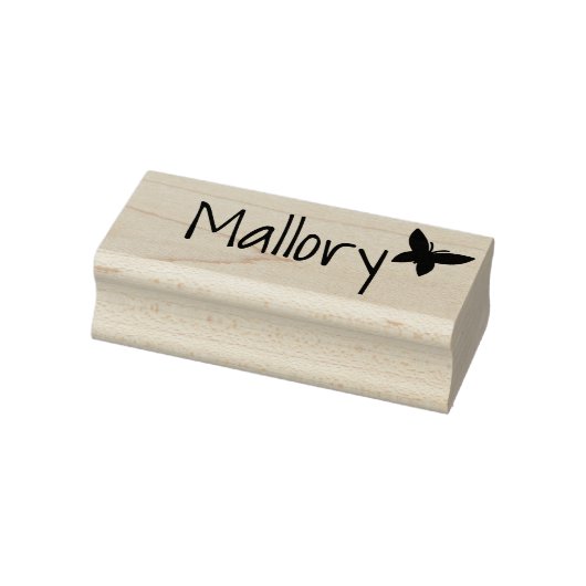 カウパーソナライズされたイシンプル蝶名前をカスタムする ラバースタンプ (スタンプ)