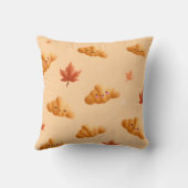 カウパーソナライズされたイ秋クロワッサンカ離れフェ クッション (裏面)