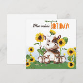 カウヒマワリ子供の誕生日 (正面/裏面)