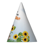 カウヒマワリ子供の誕生日 パーティーハット (右)