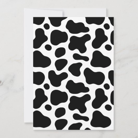 カウビンゴベビーシャワーゲームカード 招待状 (裏面)