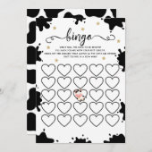 カウビンゴベビーシャワーゲームカード 招待状 (正面/裏面)