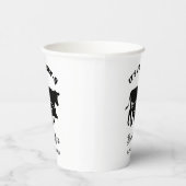 カウピッグチキンベビーQ BBQベビーシャワー白黒 紙コップ (右)