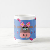 カウピンクハートジュエリーマグ コーヒーマグカップ (中央)