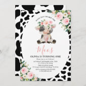 カウピンクフローラはMoosの誕生日を聞いた 招待状 (正面/裏面)